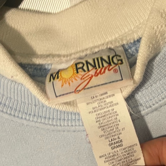 Vintage Lace collared crewneck Sweater by Morning Sun - Picture 5 of 5